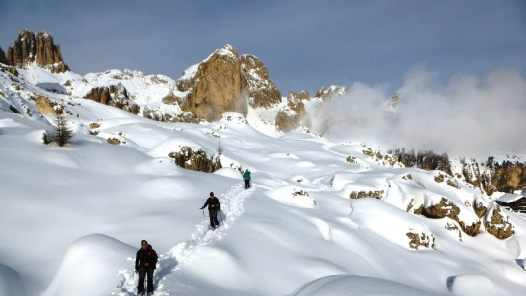 Daily snow shoe walking