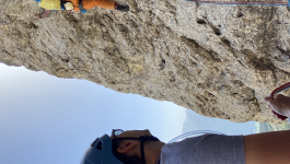 Beginner′s climbing Catinaccio
