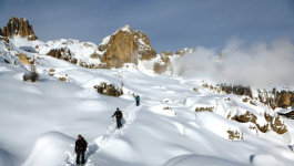 Daily snow shoe walking